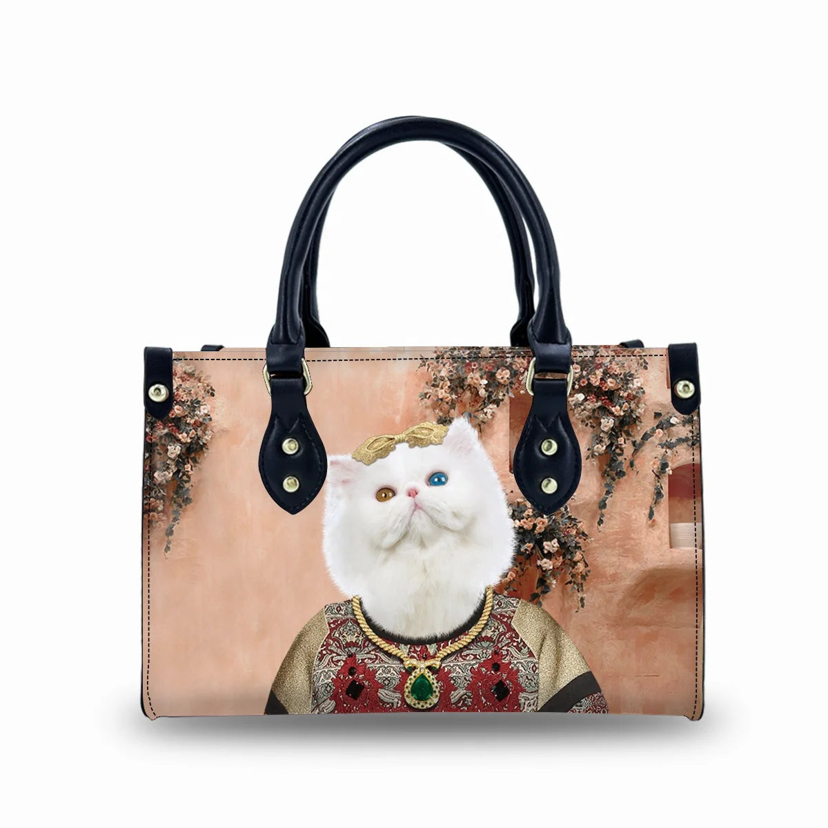 New Cat Pattern Hard Botton Tote Bag Women Handbags Ladies 2023 Luxury Leather Beautiful Ladies Handbags