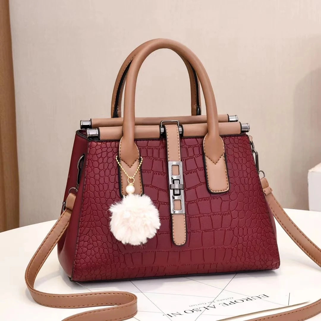 Wholesale Fashion Single Shoulder Crossbody Fur Ball Pendant Foreign Trade  Bags Women's Bags Handbags