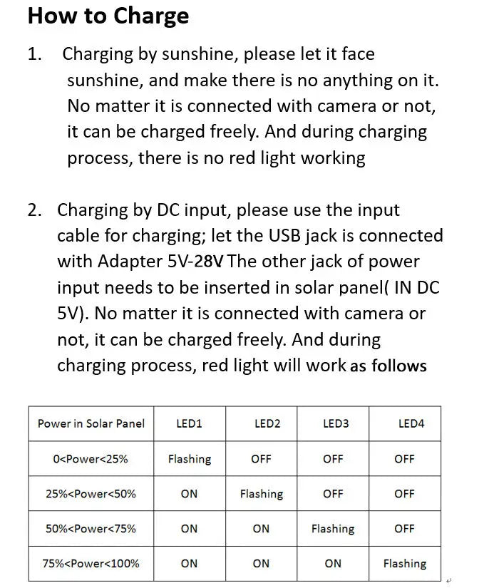 Trail Camera Solar Panel 8000mah 3 Watt Hunting Camera 12v/9v/6v Output Built-In Lithium Battery IP66 Waterproof for Outdoor Cam
