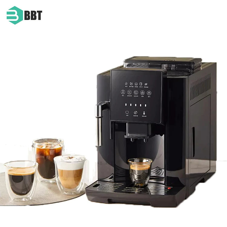 Professional Italian Espresso Coffee Maker Machine HomeUse One Click Super Automatic Coffee Machine for Restaurants Hotels