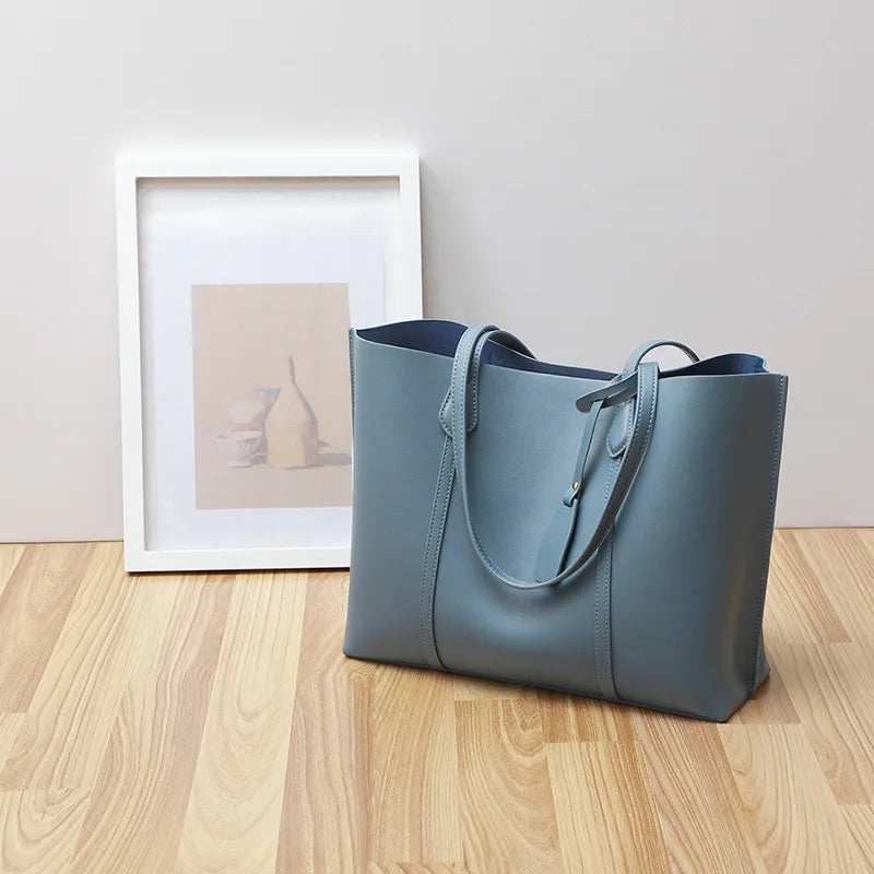 Fashion Designer Brand Custom Women Genuine Leather Handle Tote Bag Purse Crossbody Bag Shoulder Handbags for Ladies