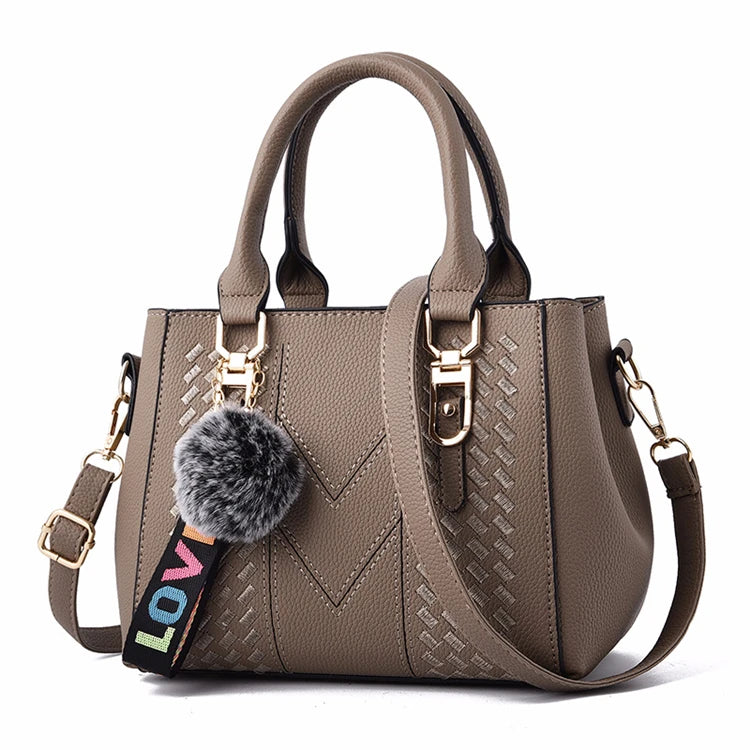 Korean Style High-quality Women Handbags Ladies Trendy Products Pu Leather Handbag Set for Lady Tote Bag