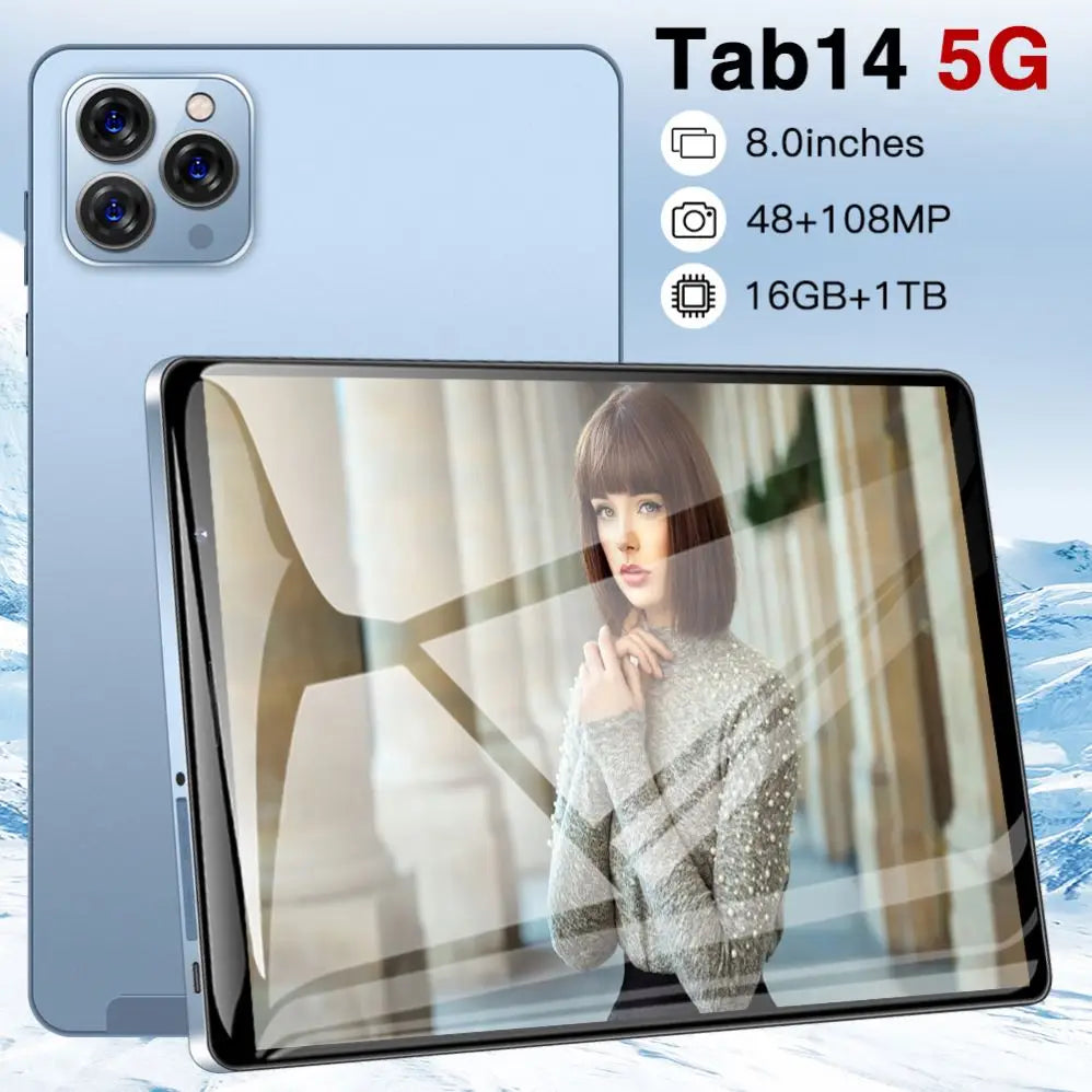 Hot Selg TAB 14 Original 16gb+1tb 48MP+108MP Android 12 Tablets Smart Tablet PC