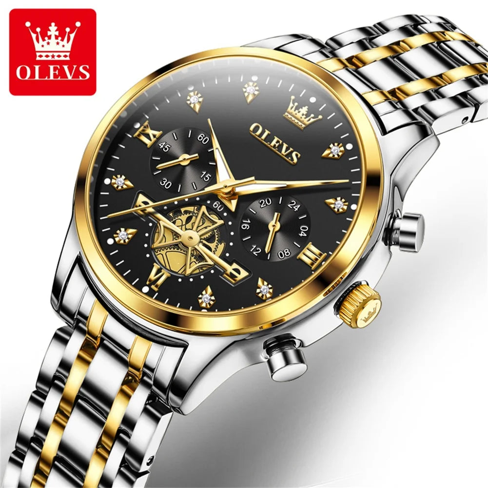 OLEVS 2897 Luxury Women's Watches Top Brand Quartz Watch Sport Date Chronograph Waterproof Multifunction Watch