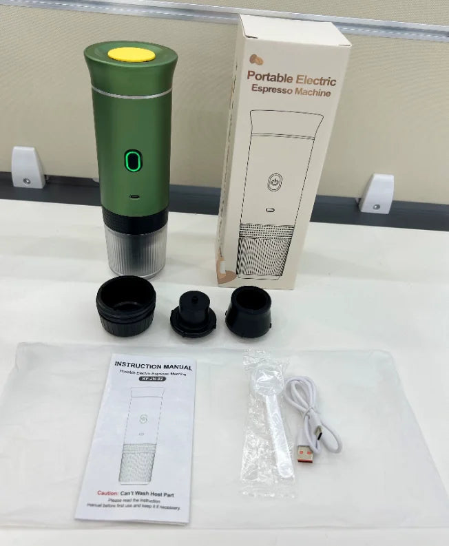 Outdoor Automatic Coffee Machine Electric Portable Espresso Maker Coffee Capsule Powder 12V Coffee Makers with Heating Function