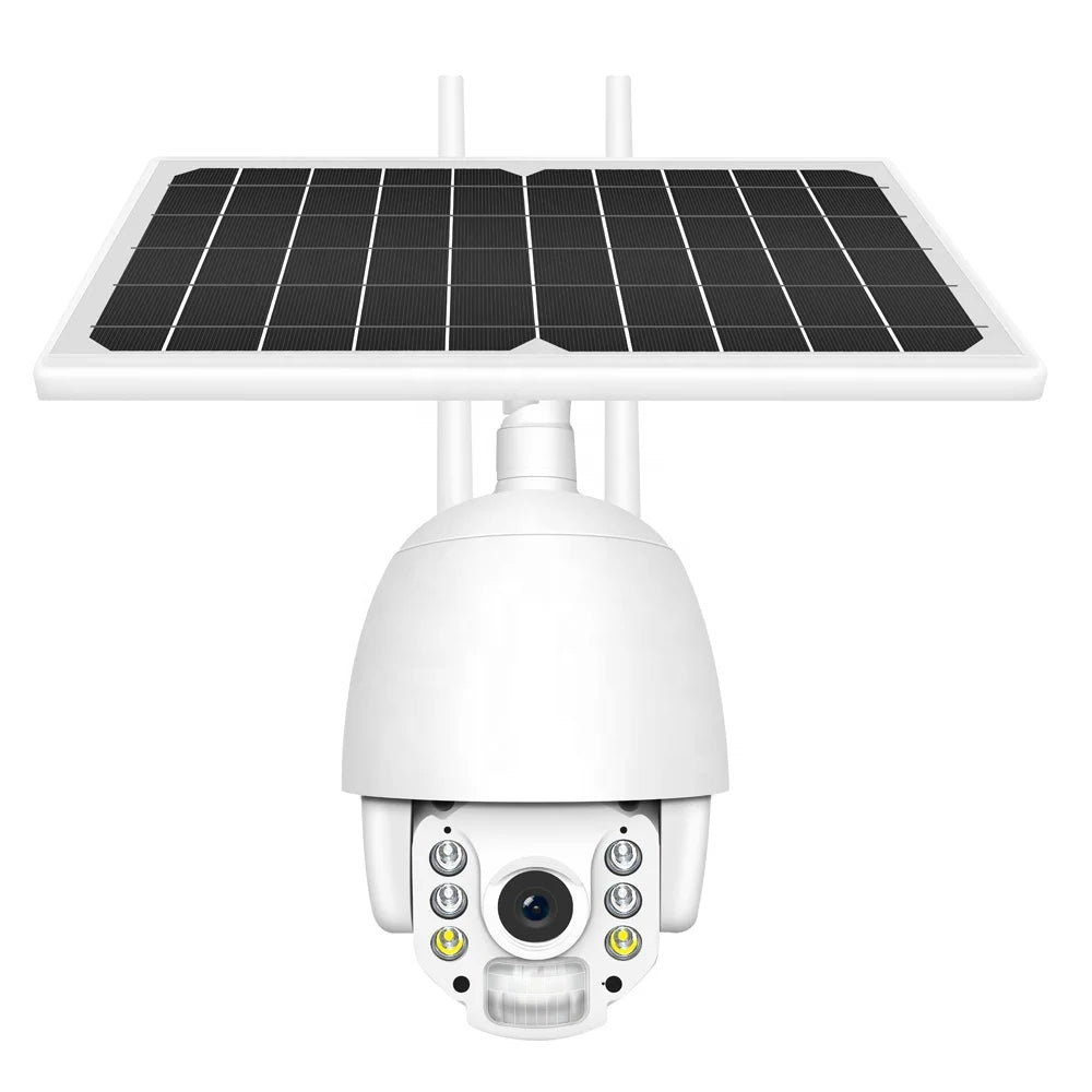 wireless outdoor solar cctv camera wifi 4G security camera 3pcs rechargeable battery Camhipro mobile application
