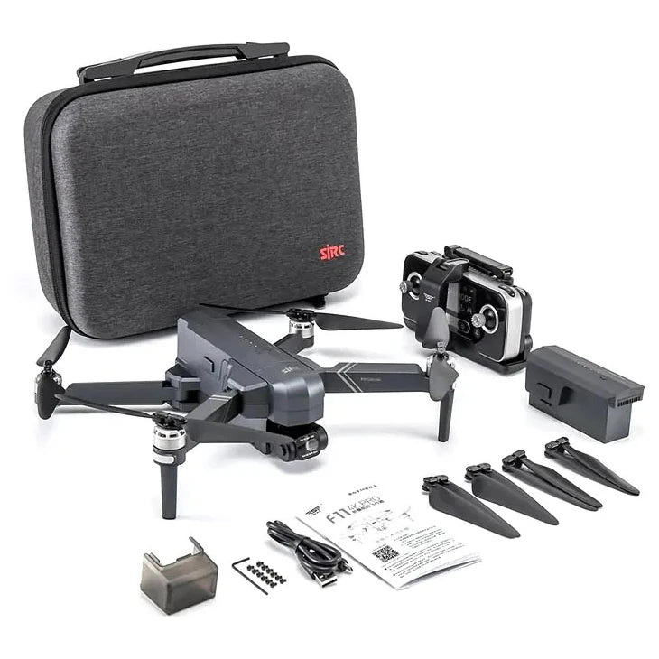 SJRC F11S 4K Pro Drone with Camera WIFI GPS 2-Axis Gimbal FPV & Brushless Long Range Flight Time Beginner Level Remote Control