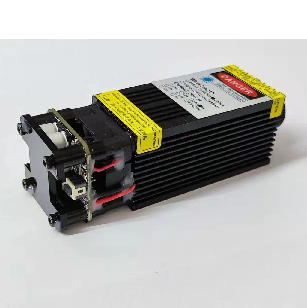 New Ismartlaser High-Power 1W Green Laser Module Elliptical Spot Beam 515-530nm 12V DC CLASS4 Bird Repellent High Accuracy >200m