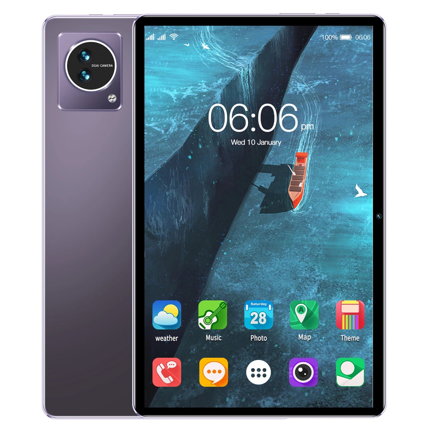 10.1-Inch Android Tablet 16GB RAM 512GB ROM Dual Sim Card Dual Slot Touch Screen Multifunctional Qualcomm Octa Core WiFi