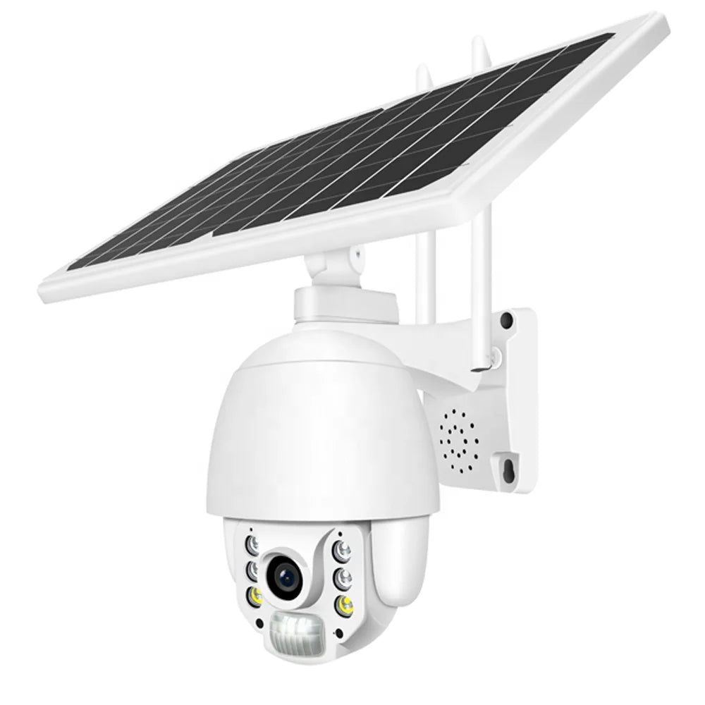 wireless outdoor solar cctv camera wifi 4G security camera 3pcs rechargeable battery Camhipro mobile application