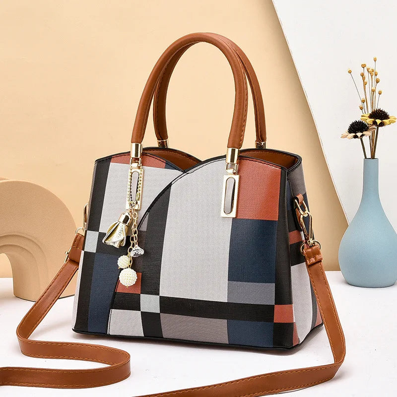 New Lattice High Capacity Fashion Trend Messenger Bags Luxury Women's Bags Womens Handbags Tote Bag