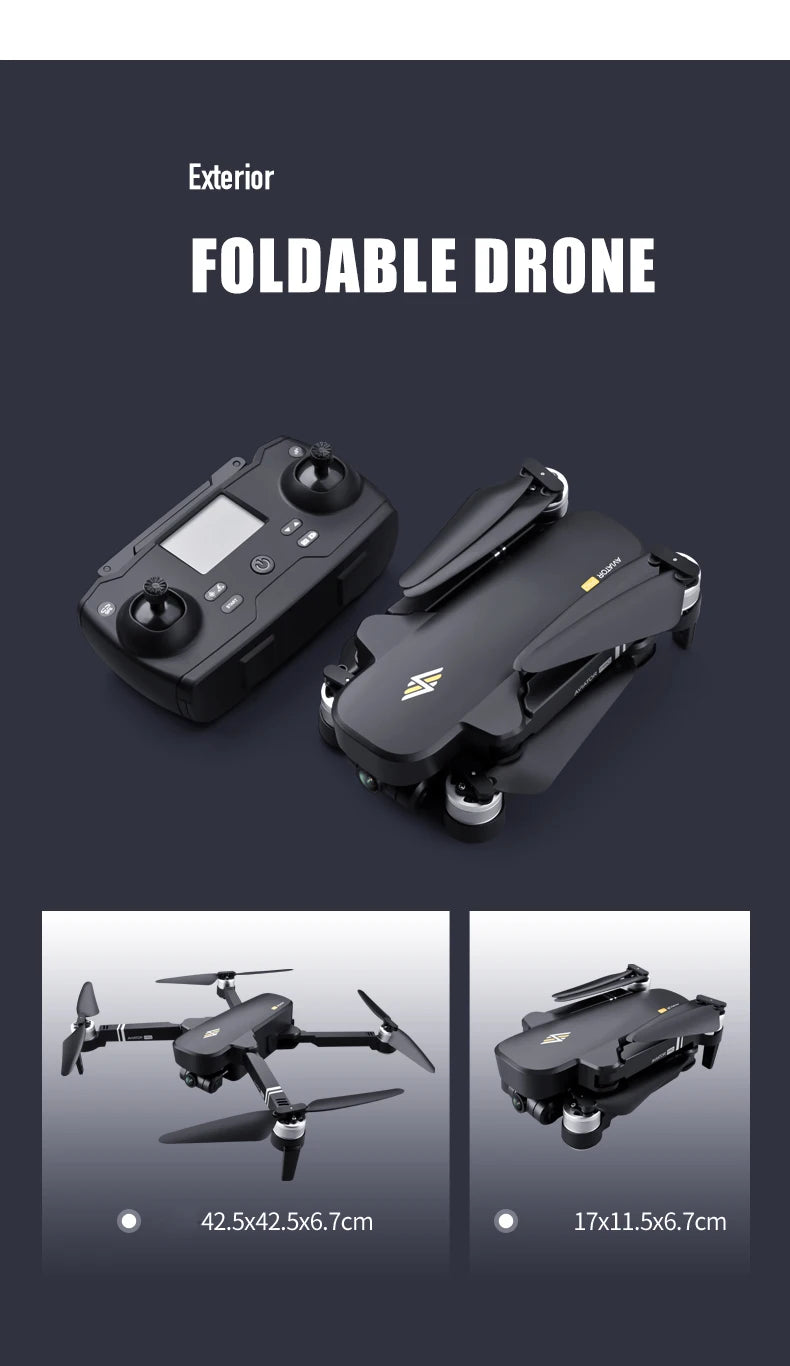 HOSHI 8811 Pro Drone 6K HD 5G Mechanical Gimbal Camera Wifi Gps System Supports TF Card Drone Distance 2km Flight 28 Min