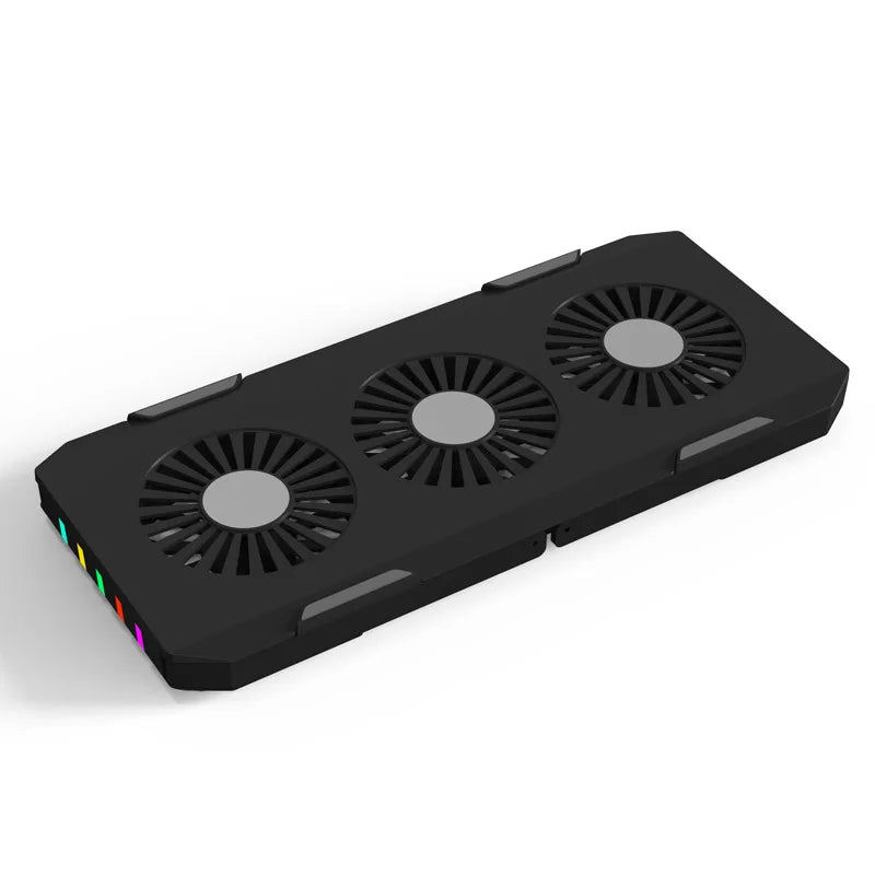 Hot Sales Laptop Radiator Portable Storage Three-core Fan Cooling Base Laptop Cooler RGB Light Emitting Computer Bracket