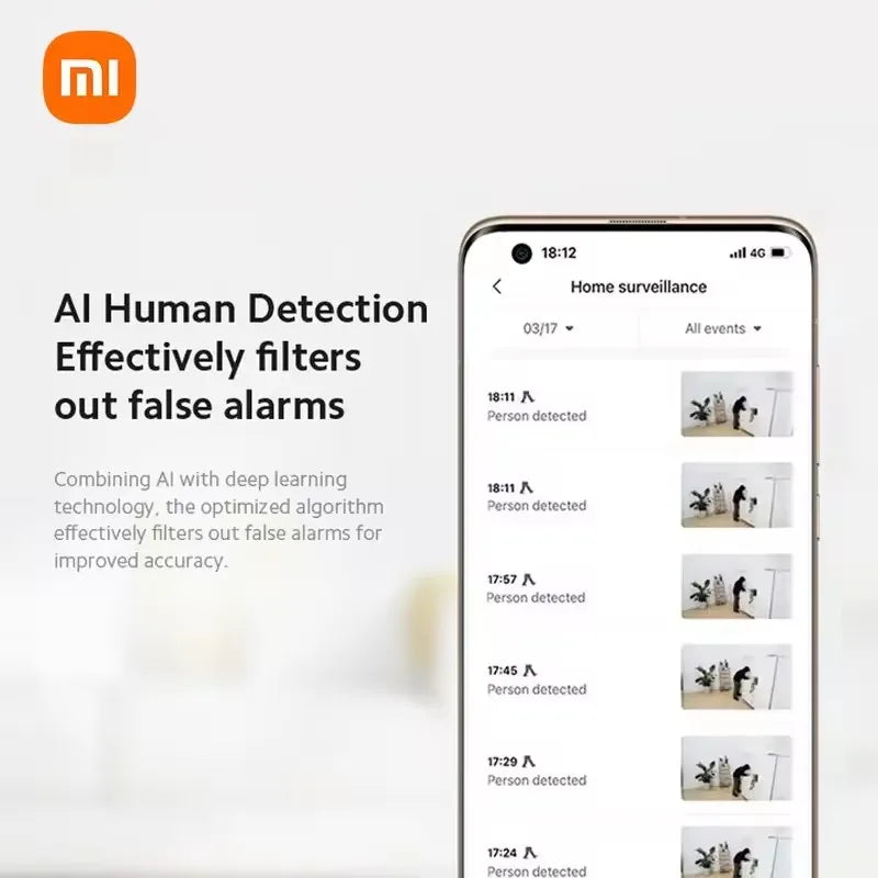 USA Stock Xiaomi Smart Camera C200 360° Vision AI Human Detection Clear and Crisp Video Security Camera