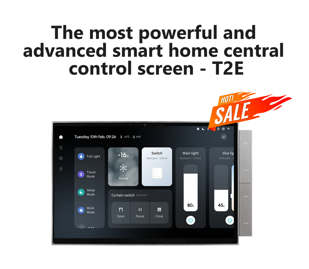 Golden Security 10 Inch TPA10 Tuya Smart Life Smart Home Zigbee Gateway Scene Control Panel Wall Switch Support Arabic Language
