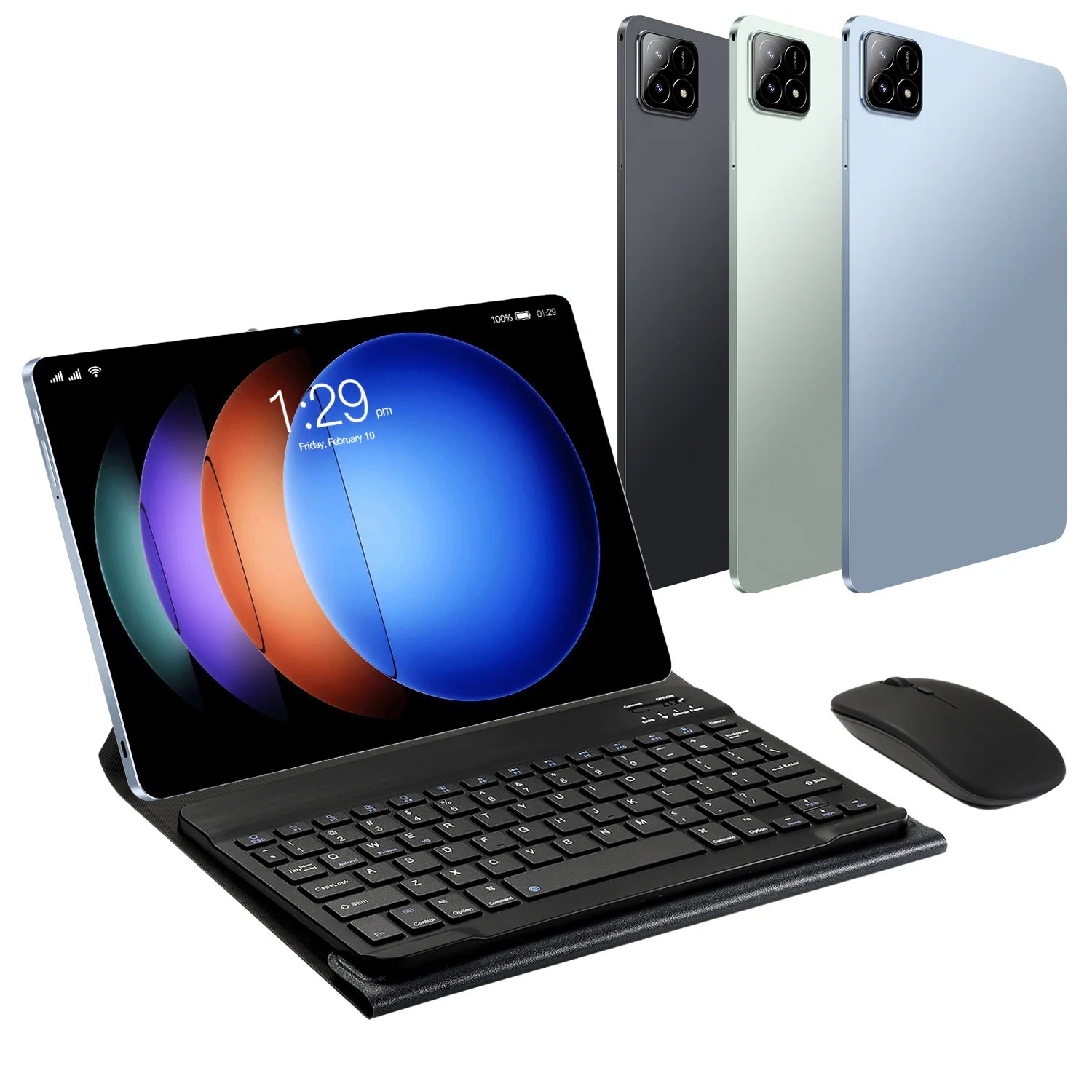 10.I Inch Wifi Tablet PC With Keyboard and Pen Android 15.0 8GB+128GB Android PAD 6S Touch Screen Pad Drawing Tablet for School