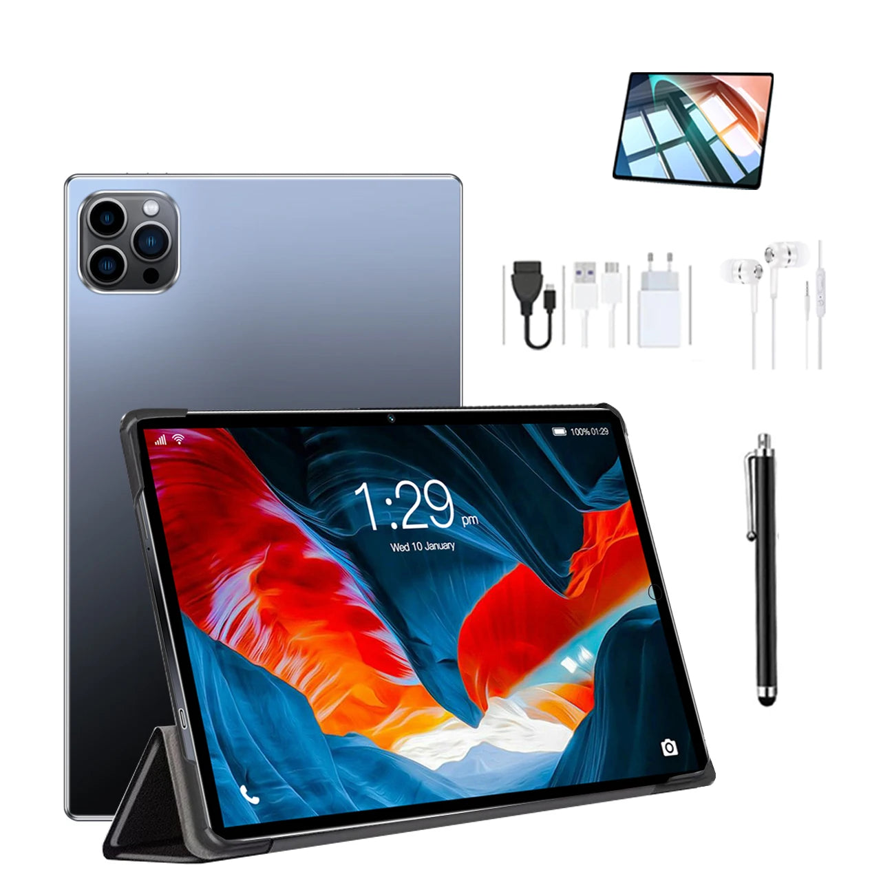 2025 PA15  10.I Inch Tablets Wifi 8GB RAM 256GB ROM  Wifi Touch Screen Tablet PC Android 13 Factory sell tablet with sim card