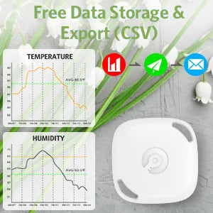 Smart Temperature and Humidity Sensor Smart Home Indoor Outdoor Intelligent Sensor Thermometer Hygrometer Meter