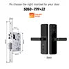 Tediton Waterproof Biometric Digital Fingerprint Smart Camera Door Lock With Tuya Wifi for Home Apartment