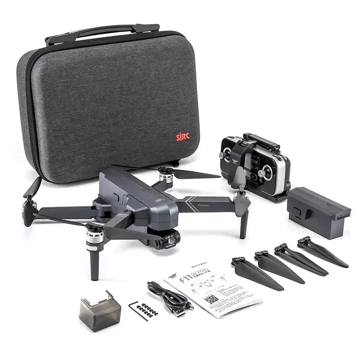 SJRC F11S 4K Pro Drone with Camera WIFI GPS 2-Axis Gimbal FPV & Brushless Long Range Flight Time Beginner Level Remote Control