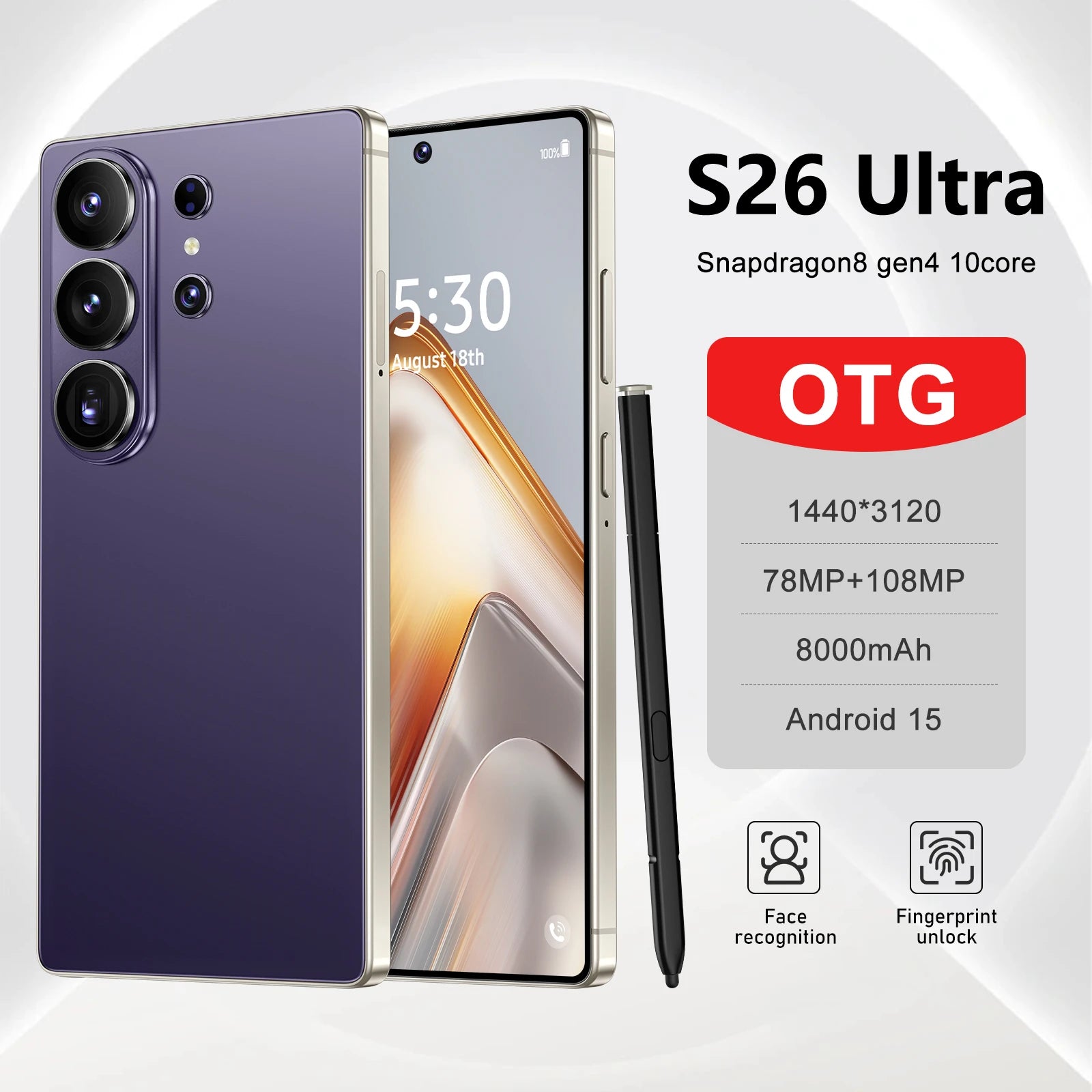 sunsmung s26 mobile phone big screen tablet
