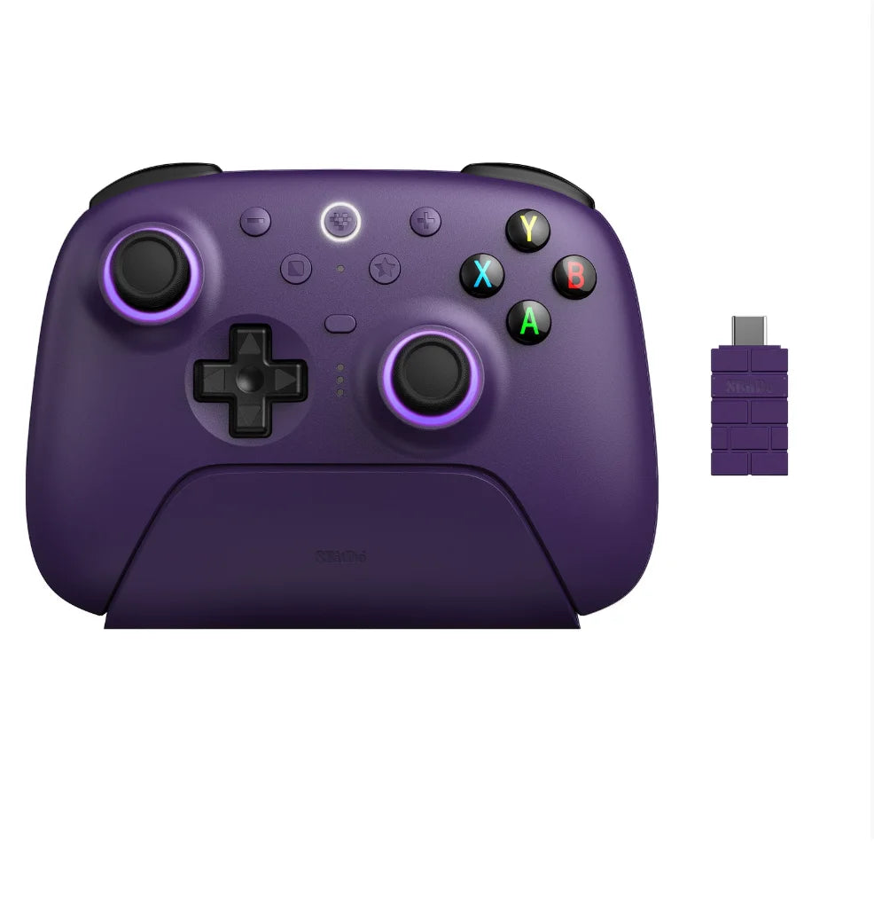 8BitDo Ultimate 2.4G Game Controller Upgraded Hall Effect Joystick for PC Windows / Steam Deck / Android / ISO Gaming Gamepad