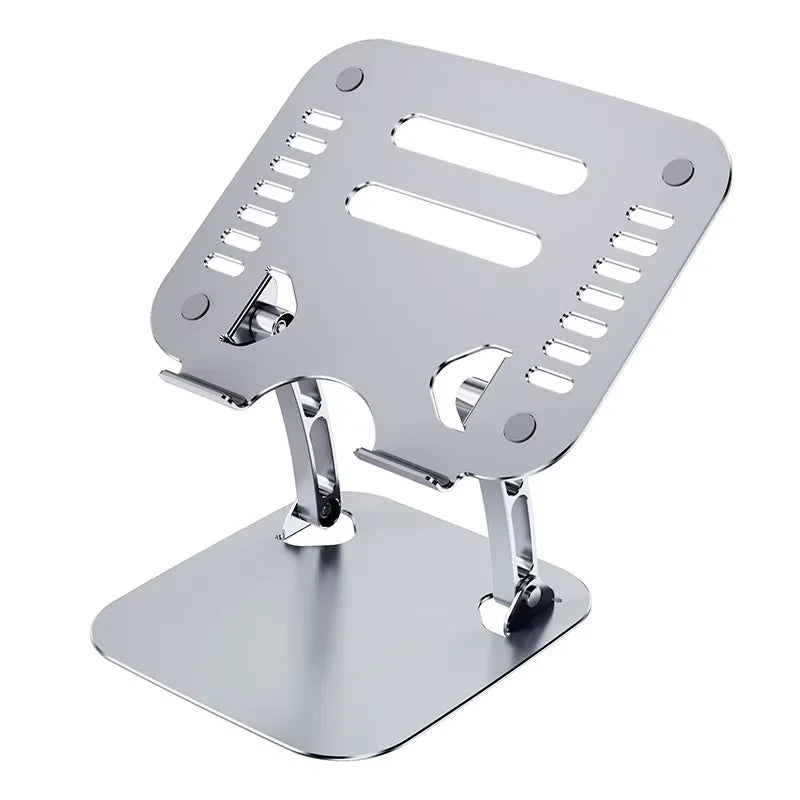 Foldable  Aluminum 360 Rotation Laptop Stand With Cooling Fan Ergonomic Adjustable  Laptop Holder for Office Business Gifts
