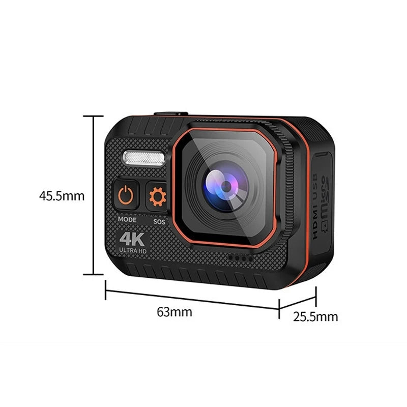 High Quality Portable  Mini Camera SC002-12 4K WiFi Diving Waterproof Outdoor Sports Camera
