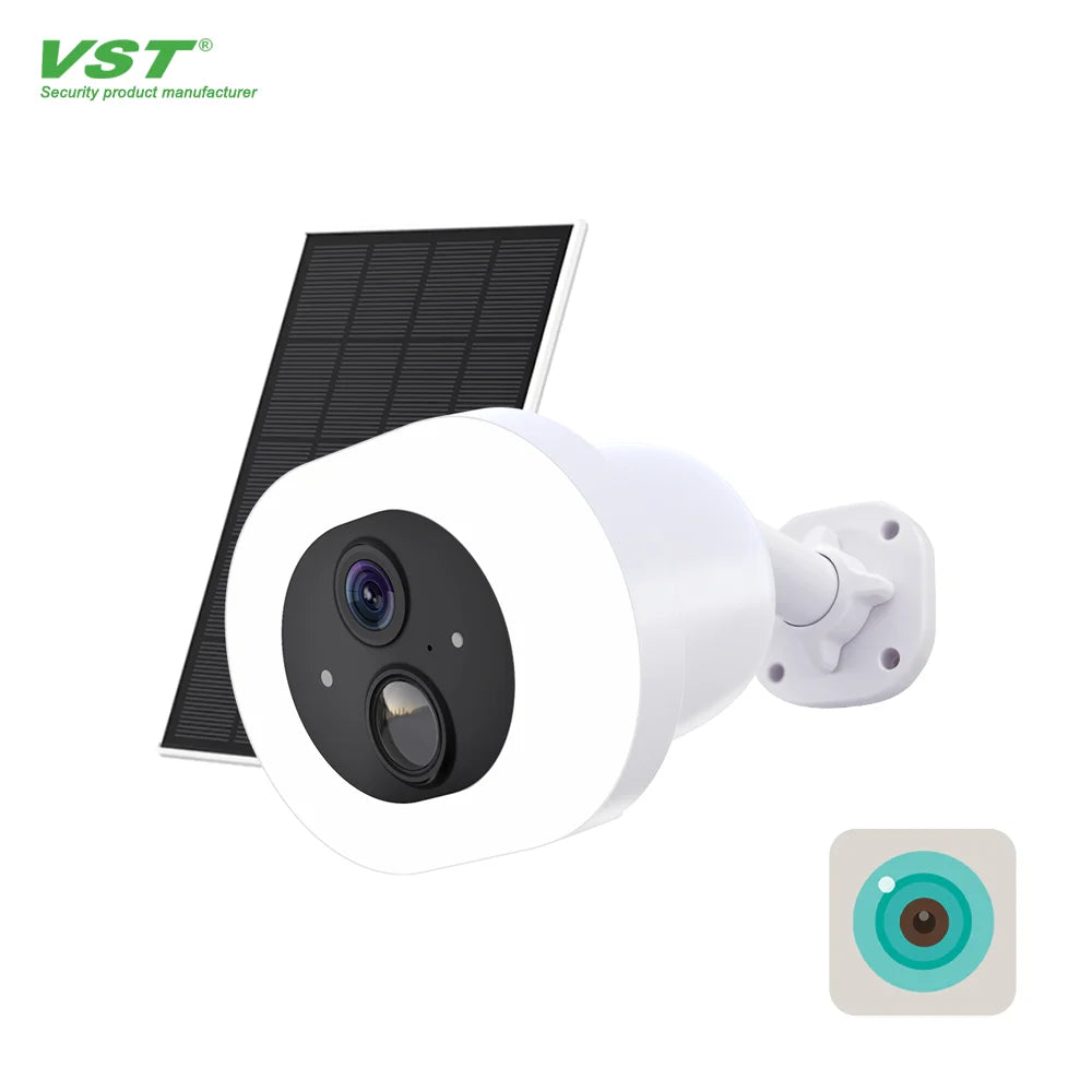ICSEE 3MP Dome Camera Solar Courtyard Lighting Wide Angle Night Vision Low Power Outdoor WIFI Alarm Cloud Storage