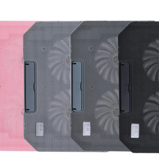 Wholesale 14 Inch Dual Fan Laptop Computer Bracket Plastic Radiator Air-Cooled Multi-Angle Adjustment Double Fans in Stock