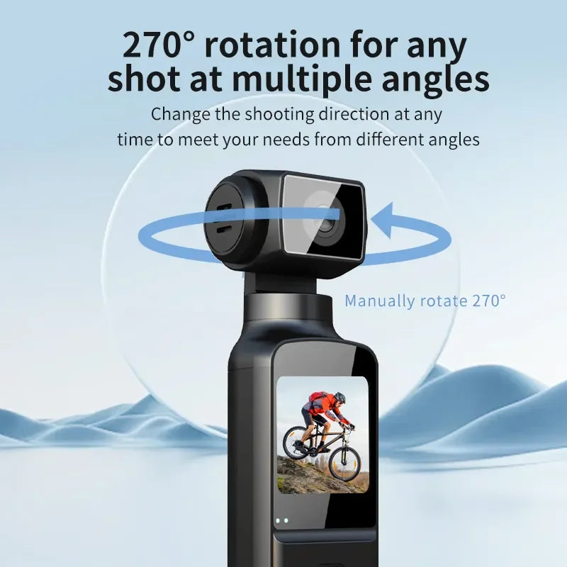 4K Action Digital Camera K2 One Click Recording 270 Degrees Video Capture Wifi Connection Big Battery 1000mAh Outdoor Camera