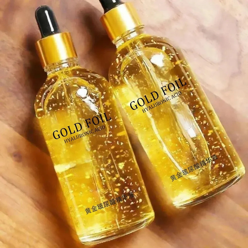 100ml 24k Gold Hyaluronic Acid Nicotinamide Face Serum Facial Lifting Collagen Essence Skin Care Serum