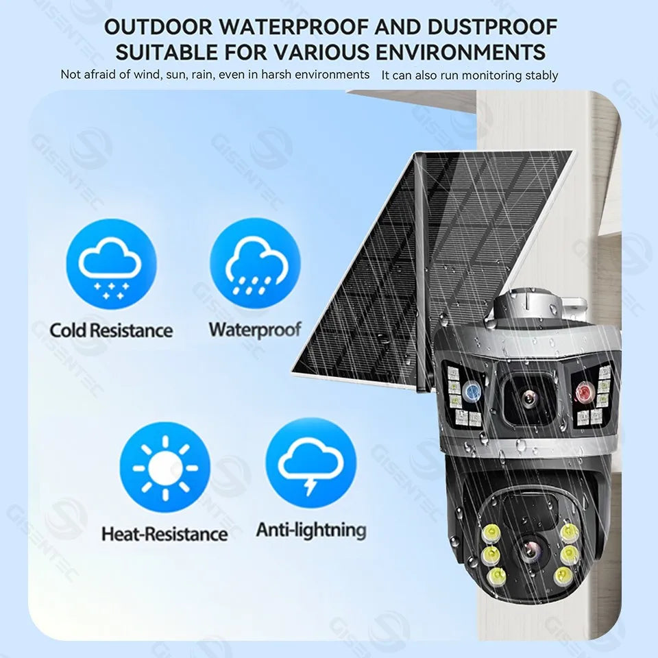 High Resolution Best Zoom Battery Mains Solar Waterproof Wide Angle Powered Outdoor Security Camera Camera Wifi Cctv