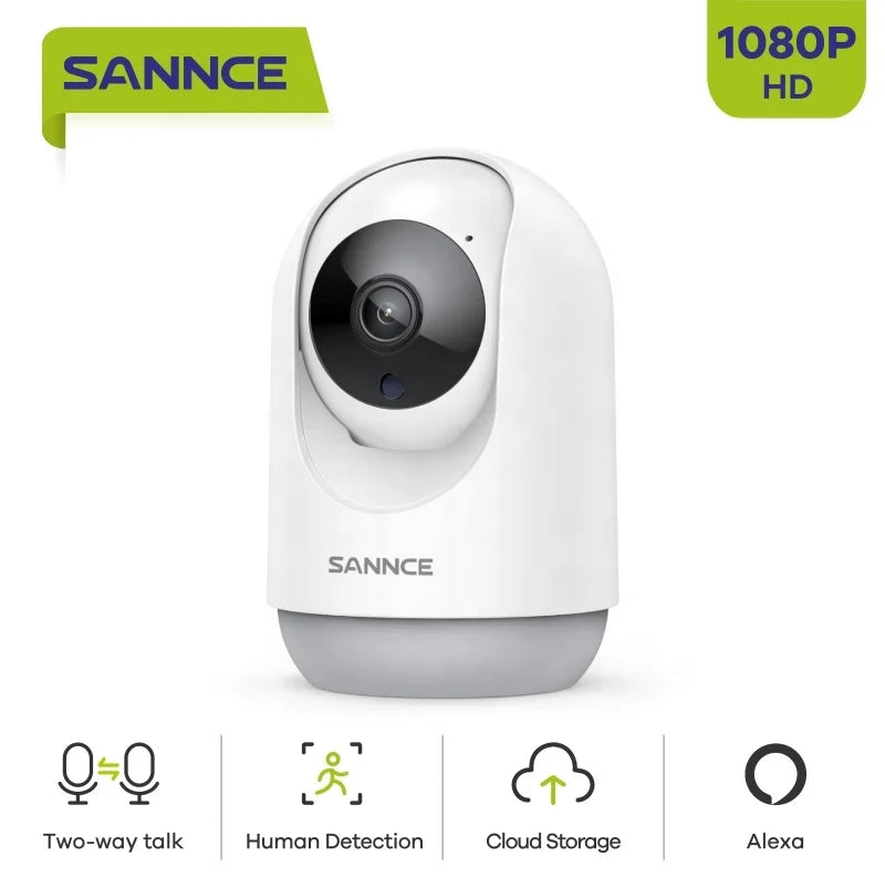1080p Tuya Smart Home Wireless Mini IP WiFi Camera Pan Tilt Two Way Audio HD 2MP Home Security Camera