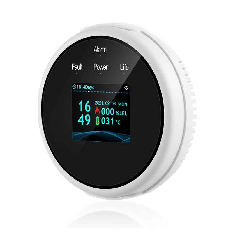 Tuya Smart Life WiFi GAS LPG Leak Sensor Alarm Fire Security Detector APP Control Safety Smart Home Leakage Sensor Gas Detector