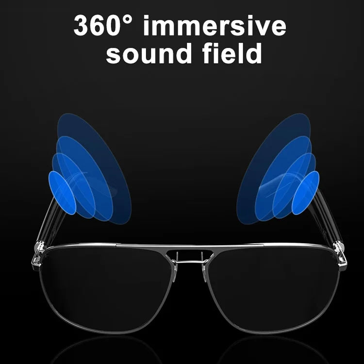Wireless BT 5.1 Smart Glasses Optical Glass Prevent Blue Light Prevent Vertigo HD Music Headphone Speaker Sunglasses