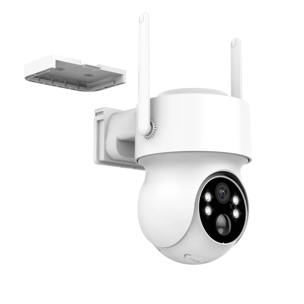 Icsee 3MP WiFi Outdoor Solar PTZ CCTV IP Security Camera Home 360 Ptz Mini Solar Surveillance System with Built-in Mic