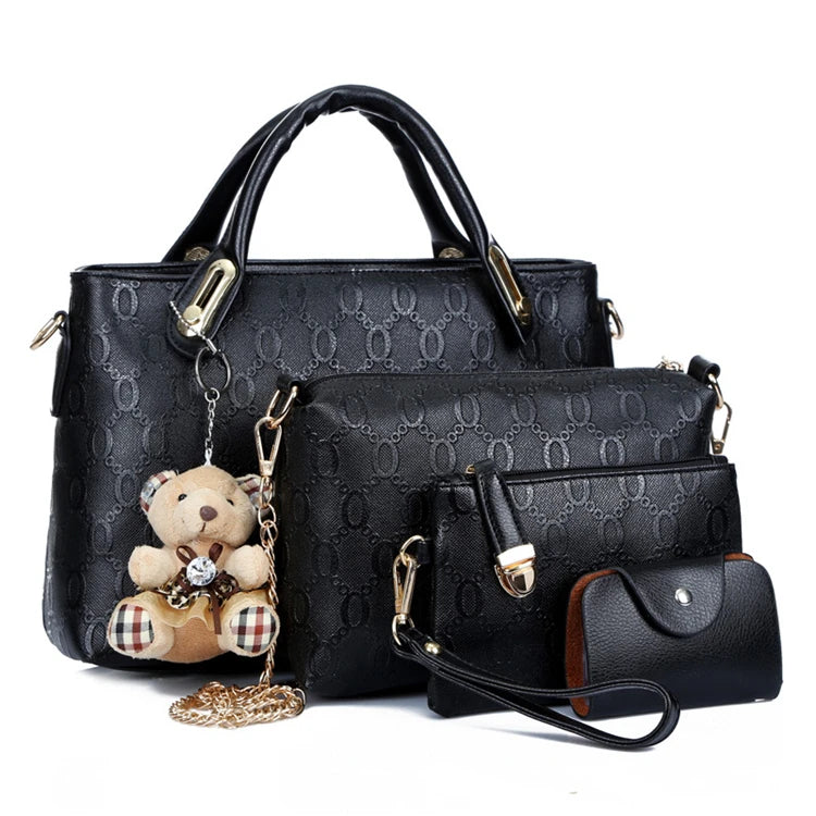 High-quality Women Handbags Ladies Trendy Products Pu Leather Handbag Set for Lady Tote Bag