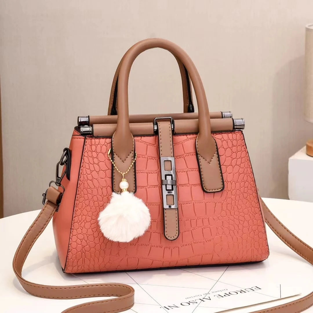 Wholesale Fashion Single Shoulder Crossbody Fur Ball Pendant Foreign Trade  Bags Women's Bags Handbags
