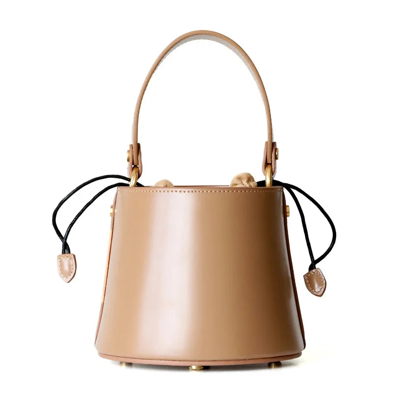 Genuine Leather Women Handbags Ladies Designer Bag 2022 Handbags for Women Luxury Mini Bucket Bag