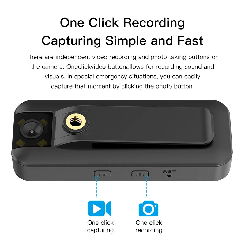 WD10  Hot Selling 4G Body Worn Camera Home Security Mini Camera Low-Power Body Worn and Car Camera for Outdoor Use