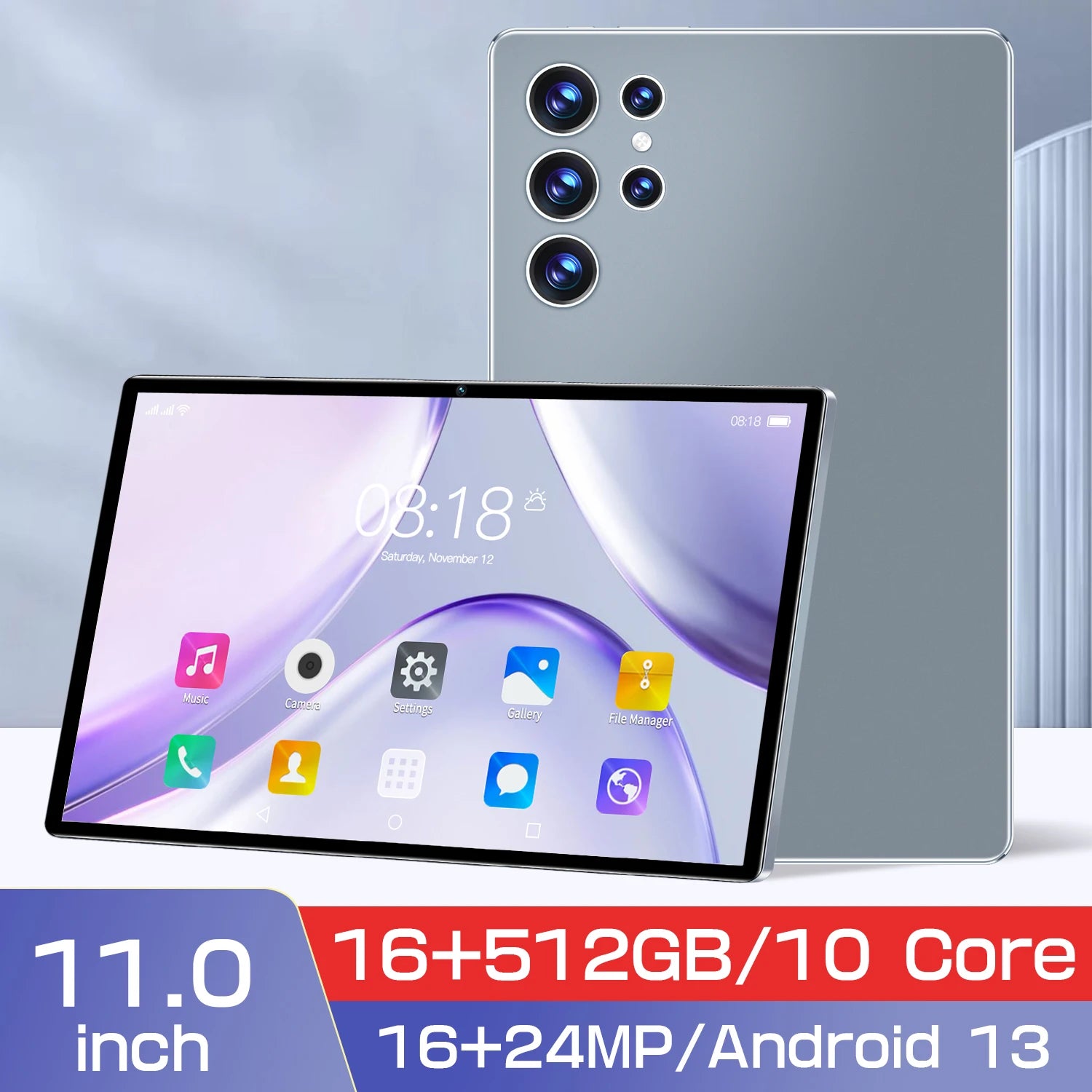 S23 Tablet 11 Inch Tablets Android System Octa-Core 16GB+512GB Kids Learning WIFI Tablet for Children