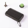 8000mAh 10000 Portable Solar Power Bank Charging Poverbank Three Defenses External Battery Charger Strong LED Light Double USB