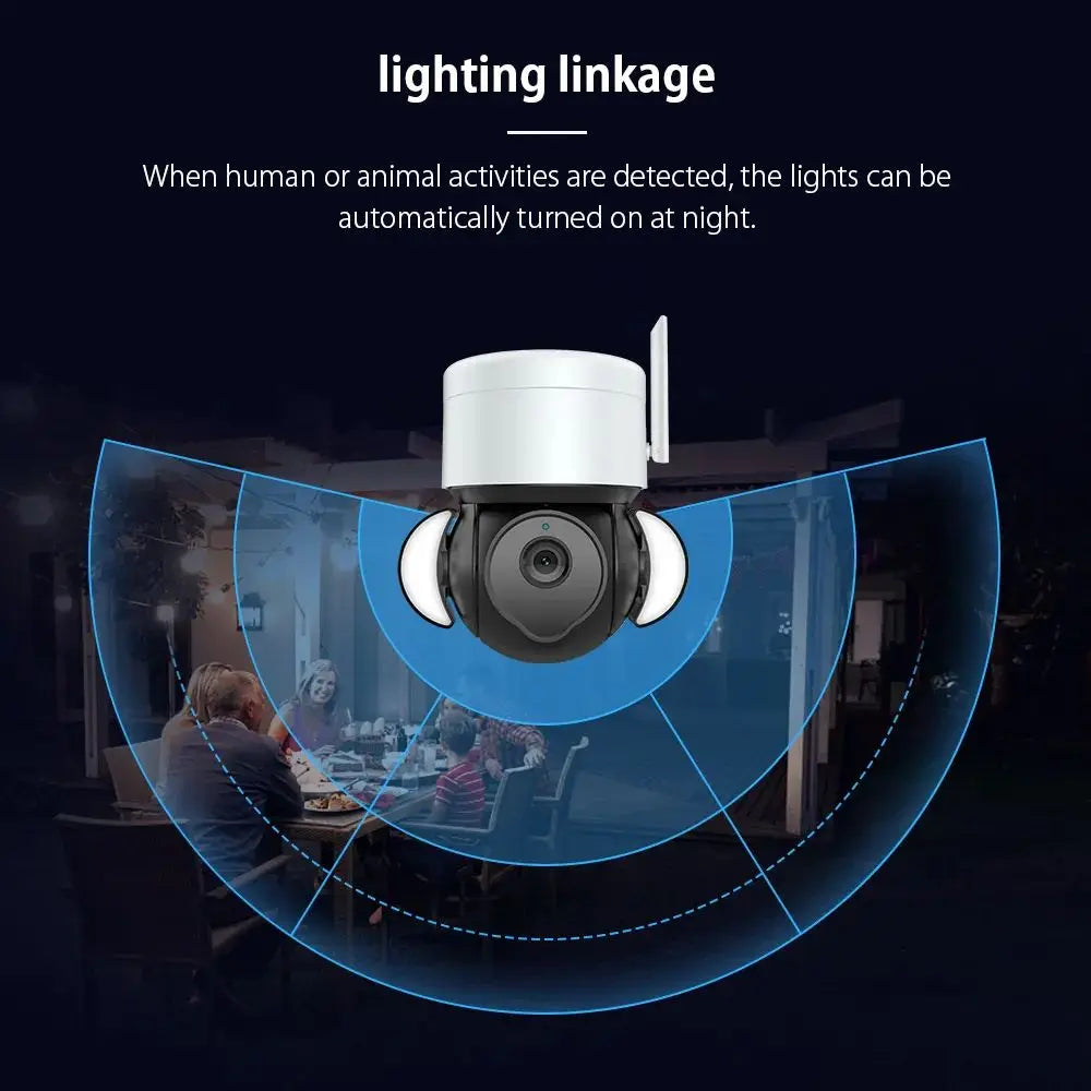 EDUP 5MP Outdoor IP66  Tuya Smart Camera Security Surveillance Wireless PTZ IP Network Wifi Camera