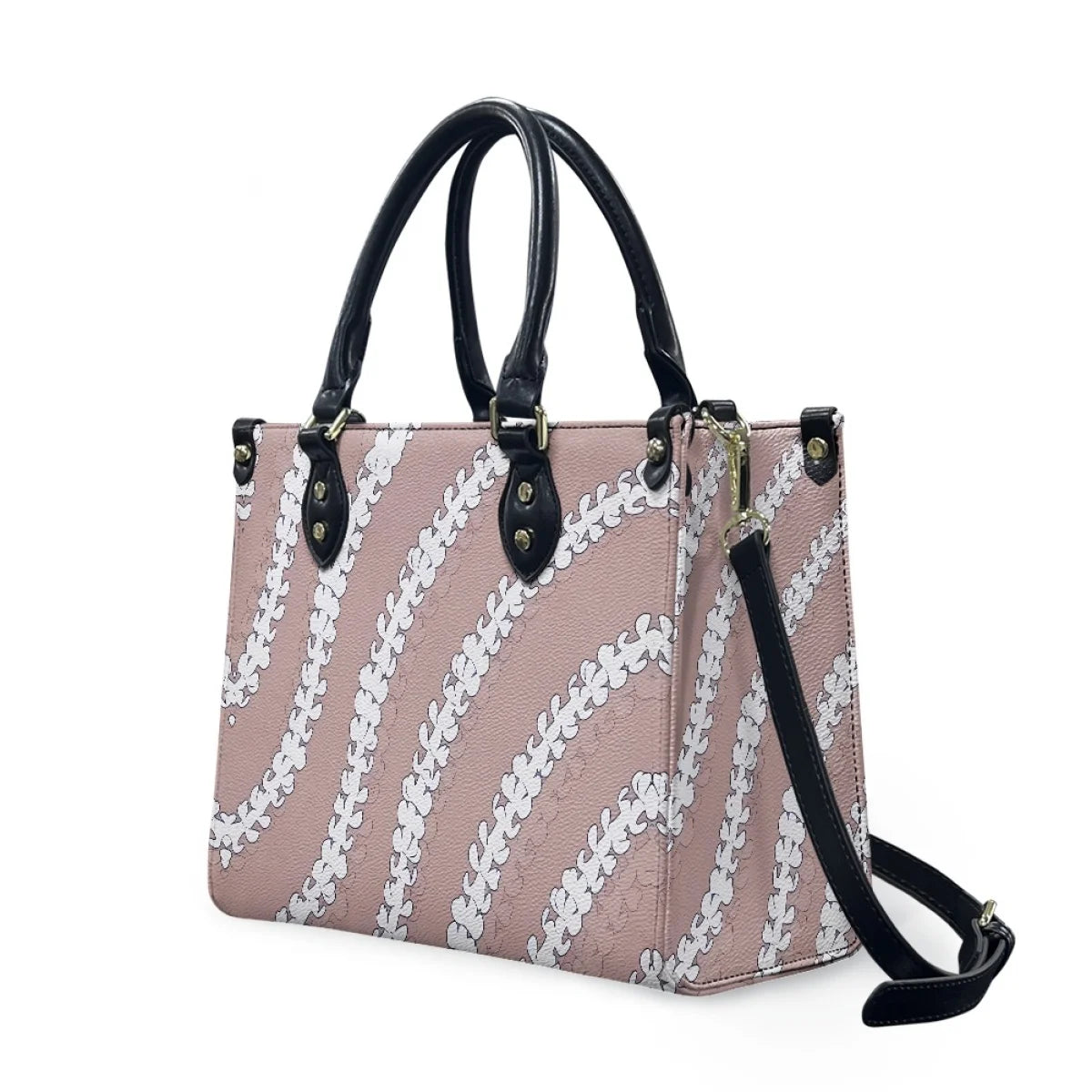 Black and White Tribal Polynesian Printed Bags Women Handbags Ladies Luxury Women Shoulder Bags High Quality Pu Leather Handbag