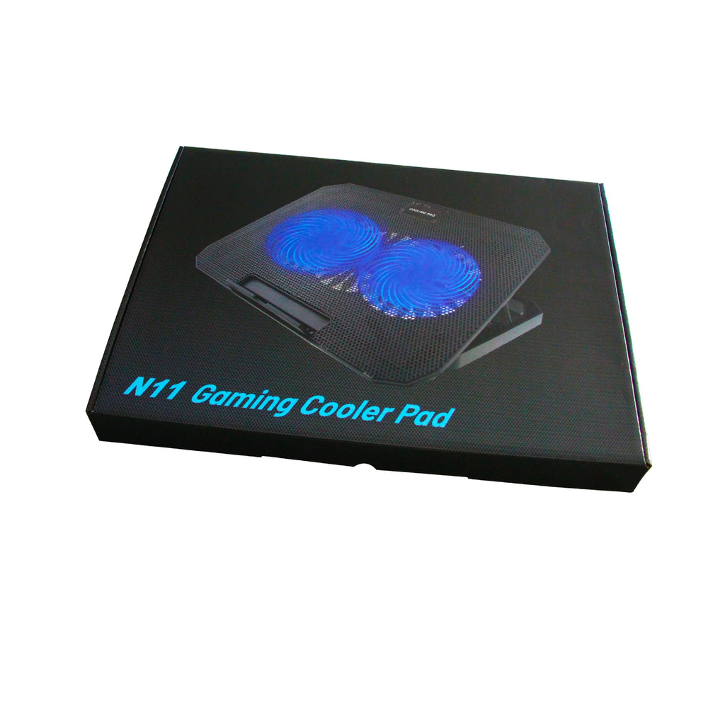 Portable Game Style Laptop Cooling Pad 2 Fans Foldable Portable Adjustable Height Dual Usb Ports Tablet Pc Stands