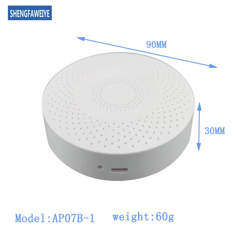 Smart Home ABS Plastic Box Temperature and Humidity Air Environment Sensor with CO2 Sensor Enclosure