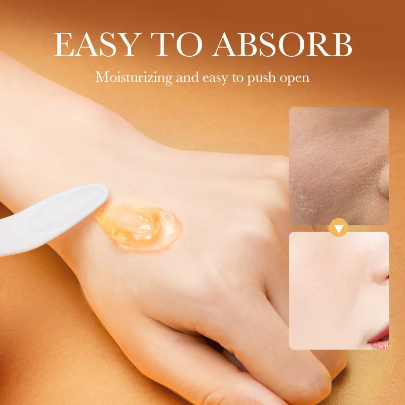 SADOER 24K Gold Pearl Collagen Whitening Moisturizing Sleeping Mask Honey Fragrance Anti-Wrinkle Pore Shrinking Mud Mask Face