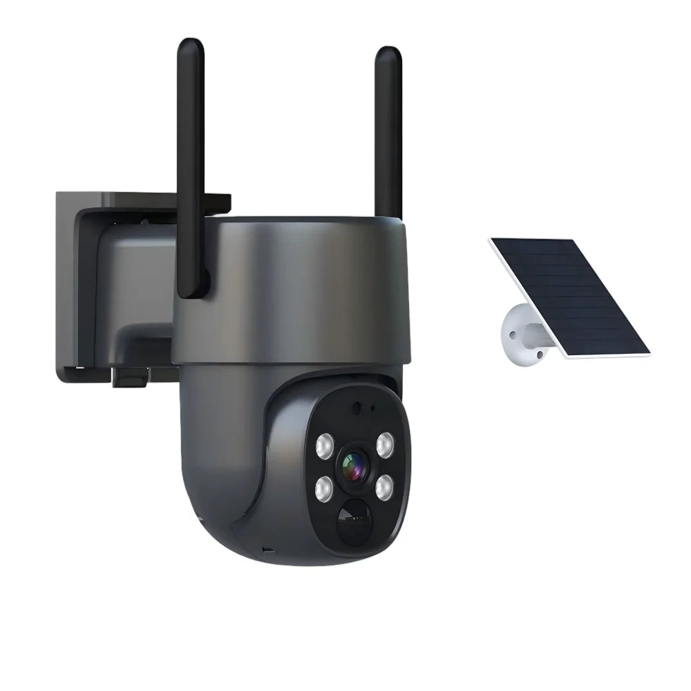 Eseecloud 4mp Outdoor Solar PTZ Camera Home Ptz Cctv Ip Security Solar Camera Security HD Mini Smart 4G SIM Card Solar Camera