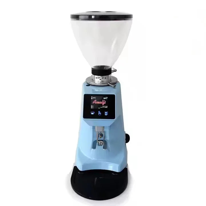 Professional 64mm Burr Electric Automatic Coffee Grinder Accessories Mill LED Display Timer Household Bean Grinder Machine